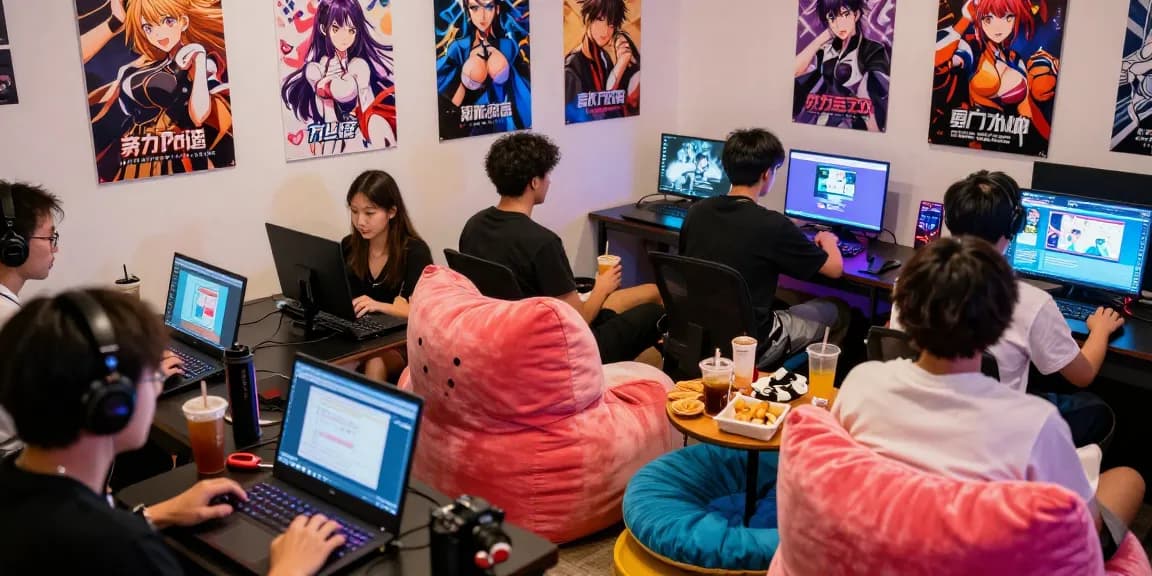 Engaging gaming session showcasing diverse players exploring game ecchi titles