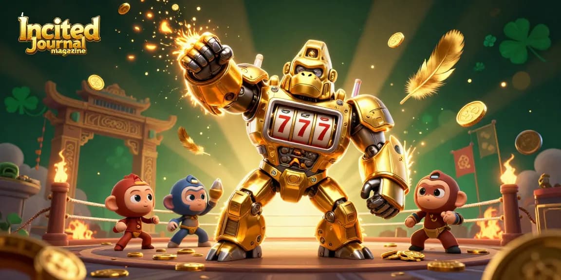 Engage with thrilling action as you enjoy games from Incited Journal magazine in a vibrant casino scene.
