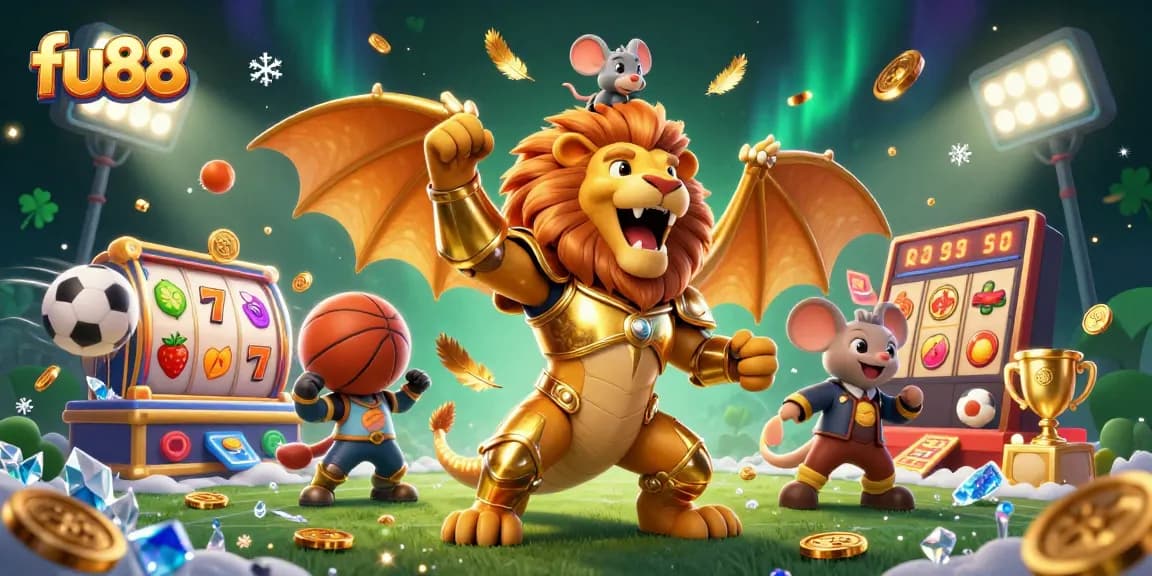 Play exciting games at fu88 with slots, sports, and more in a stunning 3D scene.