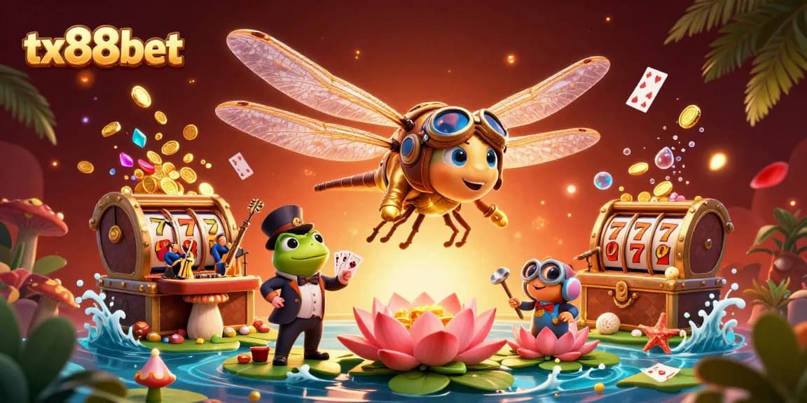 Experience thrilling wins with tx88bet at the lively lily pad casino featuring unique characters.
