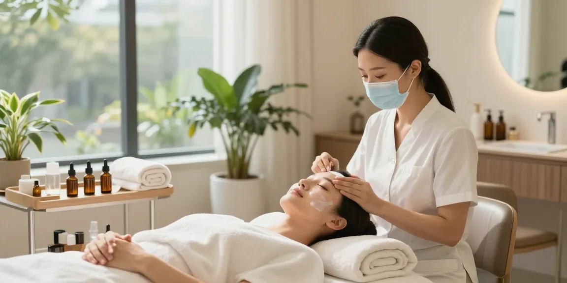 Beauty Treatments Colchester - relaxing facial treatment in serene salon atmosphere.