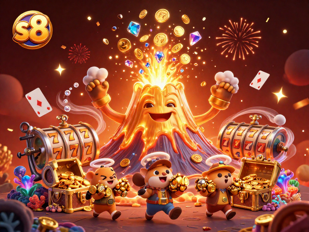 Experience excitement with s8's thrilling casino treasures and dynamic gameplay all in one scene.