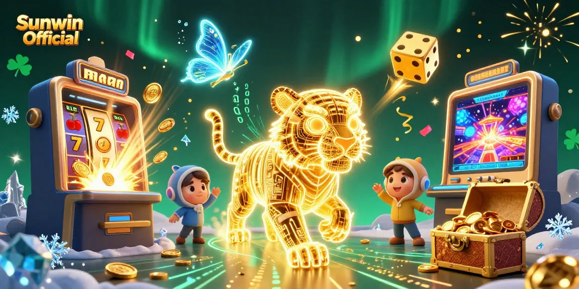 Win big at Sunwin Official with a vibrant casino scene featuring thrilling gaming elements.