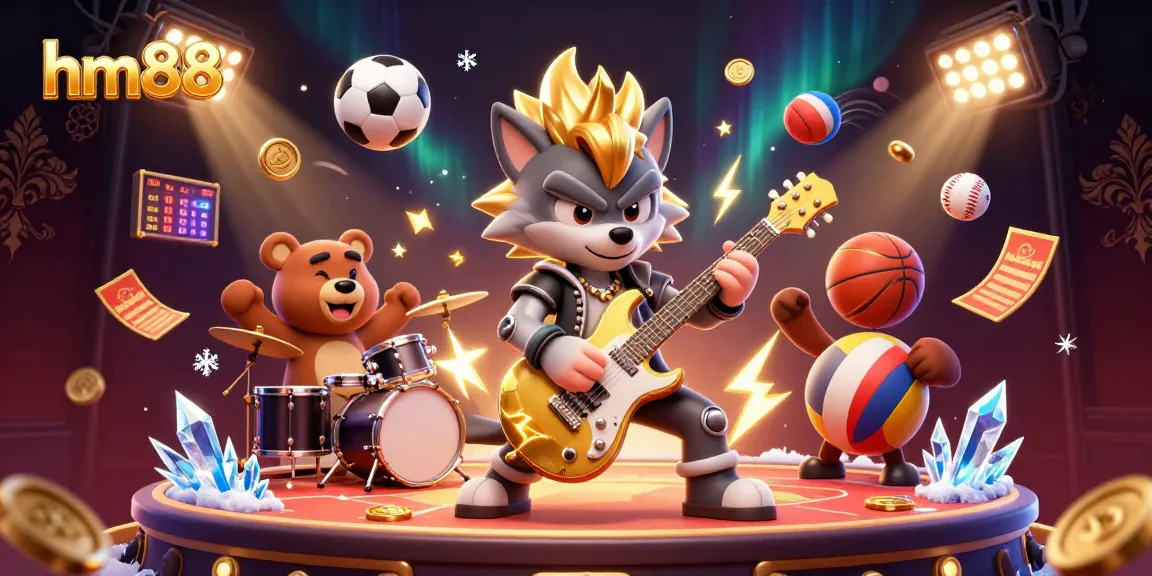 Experience the excitement of hm88 with engaging casino scenes featuring dynamic characters and thrilling sports elements.