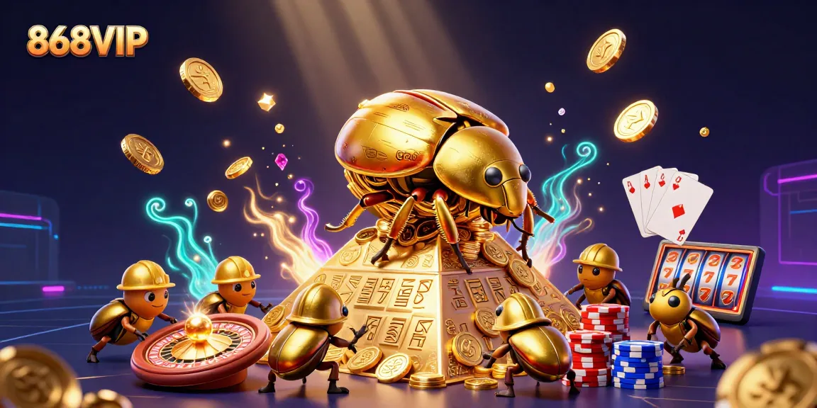 Experience exhilarating gameplay at 868VIP with golden coins cascading and jackpot celebrations.