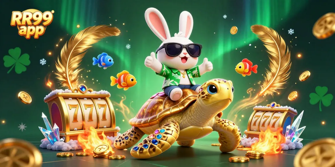 Experience winning with the RR99 app, featuring an exciting casino scene with vibrant characters.
