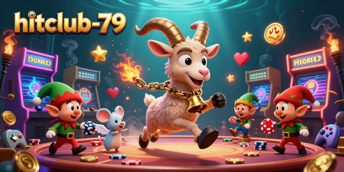 Experience the thrill of gaming at hitclub-79 with vibrant 3D characters capturing the excitement of the casino.