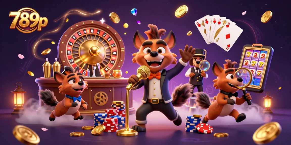 Hyenas entertain at 789p casino club, showcasing vibrant comedy and gaming elements.